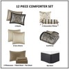 Grungis 12 Piece Polyester King Printed Cotton Bedding Comforter Sets with Bed Sheets,Comfort Sheets Set for Bedroom - 3 of 4