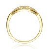 Guili 14K Gold-Plated CZ Modern Ring, a sleek and bold piece redefining contemporary style. Available in Sizes 6, 7, and 8. - 2 of 3