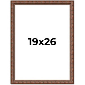 PosterPalooza | 19x26 Modern Bamboo Picture Frame, UV Acrylic, 5 Finishes - 1 of 4