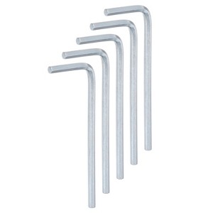 Unique Bargains Chrome Vanadium Steel L-Shape Metric Hex Key Wrenches Black 5 Pcs Black - 1 of 4