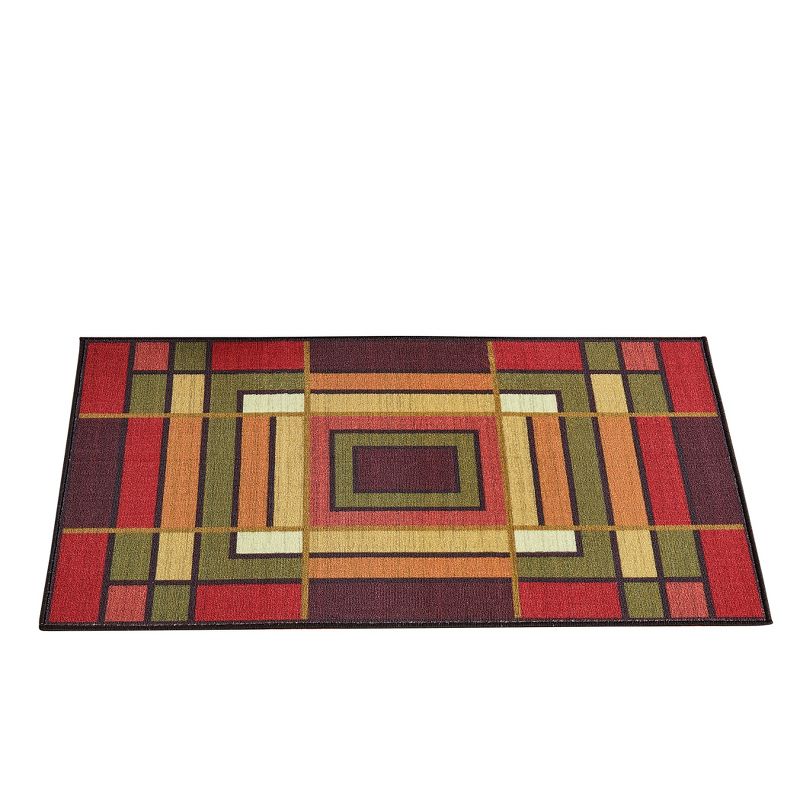 Collections Etc Elegant Color Block Rug, 1 of 6