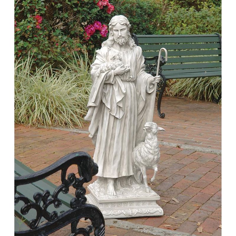 Design Toscano Jesus, The Good Shepherd Garden Statue, 2 of 7