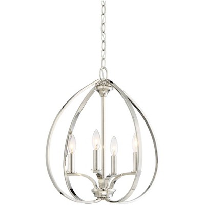 Minka Lavery Minka-Lavery Tilbury 19" Wide 4-Light Polished Nickel Pendant