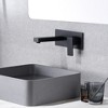 SUMERAIN Matte Black Wall Mount Bathroom Sink Faucet Vessel Faucet, Brass Rough-in Valve Included - 4 of 4