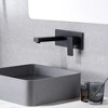 SUMERAIN Matte Black Wall Mount Bathroom Sink Faucet Vessel Faucet, Brass Rough-in Valve Included - image 4 of 4