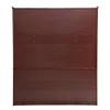 Keloyid Seusar Cherry Wood 61.42 in. Armoire with 3 Drawers, Shelves and Hanging Rod - 3 of 4