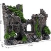1Pc Aquarium Fish Tank Decoration, Resin Artificial Ancient Castle Ornament, Hideout Caves Layout Prop for Fish Tank Aquarium Landscaping Decor - 2 of 4
