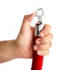 Juvale Set of 2 Red Velvet Stanchion Rope with Silver Chrome Plated Hooks, 5 ft Thick Barriers for Red Carpet, Crowd Control - 3 of 4