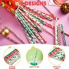 Joyfy 100 PCS Xmas Paper Straws Bulk - 8 Multi-Pattern Disposable Straws for Holiday Parties, Birthdays & Celebrations - 2 of 4