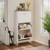 KTMBDW Shoe Cabinet with 3 Flip Drawers and 1 Drawer, Hidden Wood Shoe Cabinet, Freestanding Shoe Storage Cabinet for Entryway, Hallway, Living room - 3 of 4