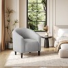Yaheetech Upholstered Barrel Shaped Accent Chair Club Chair for Living Room - 2 of 4