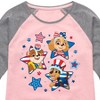 Girls' - Paw Patrol - Americana Shirt Tail Raglan Graphic T-shirt - 2 of 4