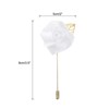 Unique Bargains Ceremony Anniversary Rose Wedding Groom Boutonnieres Pins 2"x3.5" 10 Pcs - 2 of 3