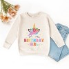 The Juniper Shop Birthday Girl Unicorn Toddler Sweatshirt - 2 of 4