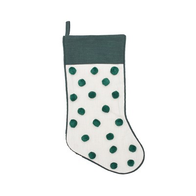 carol & frank Jungle Dot Tufted Stocking