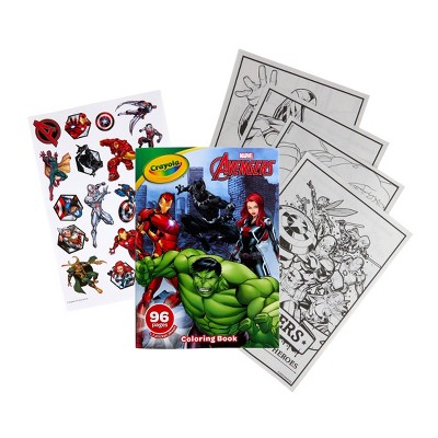 Crayola 96pg Marvel Avengers Coloring Book with Sticker Sheet_1