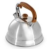Mr. Coffee Woodmont 2 Quart Stainless Steel Stovetop Whistling Tea Kettle in Silver - 3 of 4
