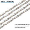 Unique Bargains DIY Bag Clothing Decoration Crystal Rhinestone Sew on Close Claw Chain Trim - 3 of 4