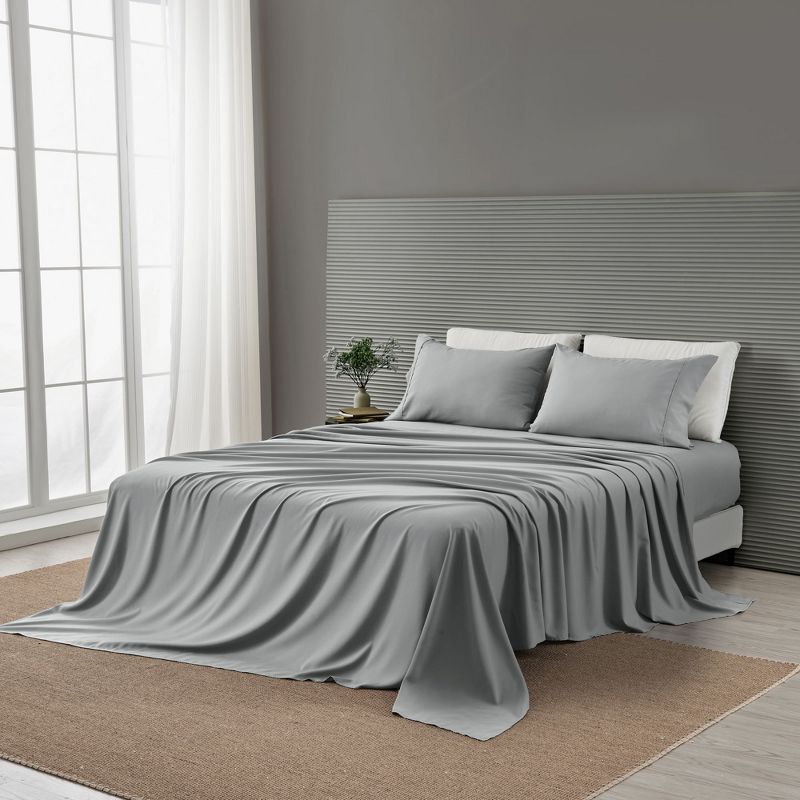 Blend of Rayon from Bamboo Wrinkle-Resistant Sheet Set - Great Bay Home, 5 of 7