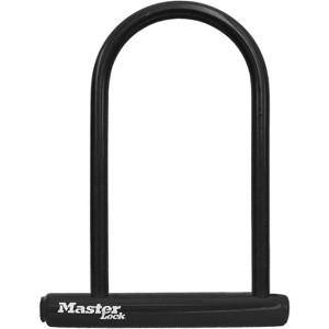 Lock Black Bike Lock with Key, Standard Size U-Lock for Bicycles and Other Outdoor Equipment, Anti-Theft Lock for Bikes - 1 of 4