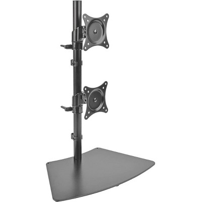 Tripp Lite Dual Vertical Flat-Screen Desk Stand/Clamp Mount Up to 27" DDR1527SDC