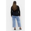 Women's Plus Size Eleni Top - black | CITY CHIC - 3 of 4