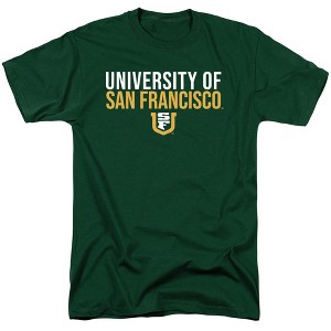Men's University of San Francisco Official Stacked T-Shirt - 1 of 4