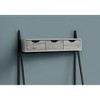 PAGED Simple Modern Computer Desk, Trapezoid Home Office Desk with 4 Storage Drawers, Wooden Desktop and Metal Legs for Office, Study - 2 of 4
