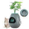 LunaLulinlk Grey artificial plant cat litter box with deodorizing scoop - 2 of 4