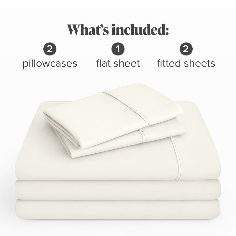 4 Piece Sheet Set - Ultra Soft, Double Brushed, Easy Care - Bare Home, 5 of 11