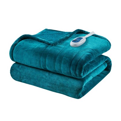 60"x70" Microlight to Berber Electric Heated Throw Blanket