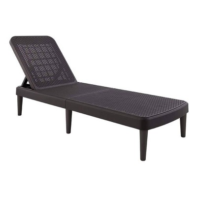 Tahiti Resin Rattan Chaise Lounge - Lagoon Brown