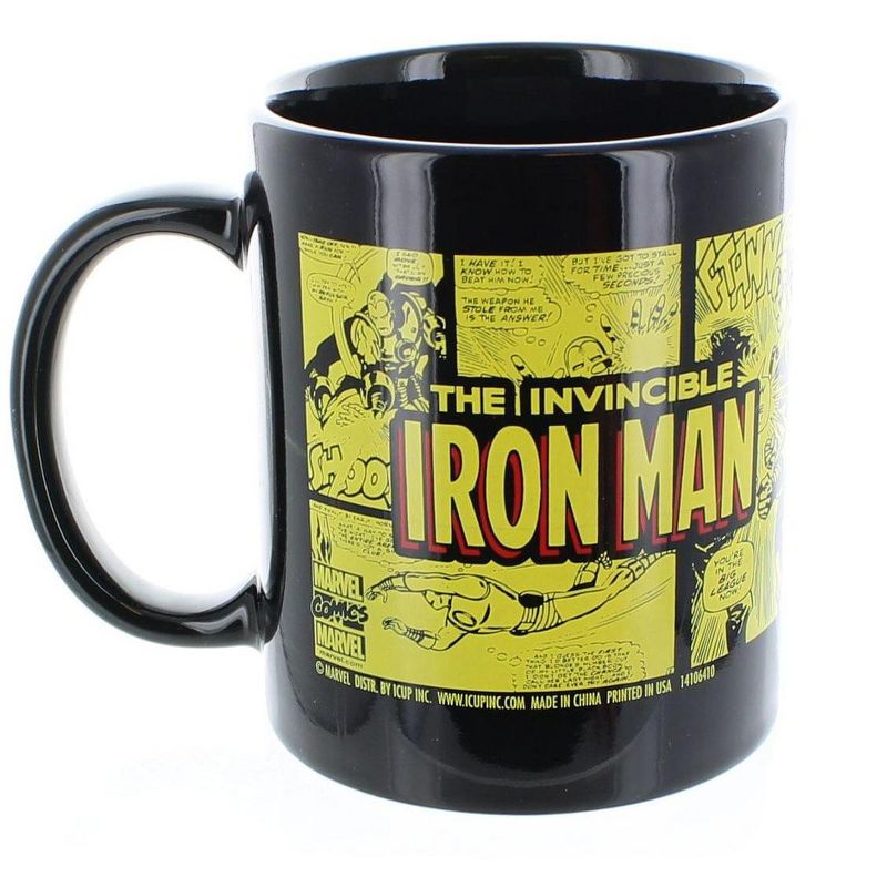 ICUP, Inc. Marvel The Invincible Iron Man Comic Wrap 11 oz Ceramic Mug, 3 of 4