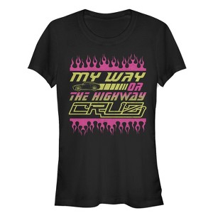 Juniors Womens Cars My Way or Highway T-Shirt - 1 of 3