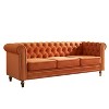 NicBex 84.65 Inch Velvet Sofa Couch 3-Seat Sofa with Tufted Backrest for Living Room,Apartment,Bedroom - 2 of 4