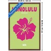 Trends International Reinders: Destinations - Destination Honolulu Framed Wall Poster Prints - 3 of 4