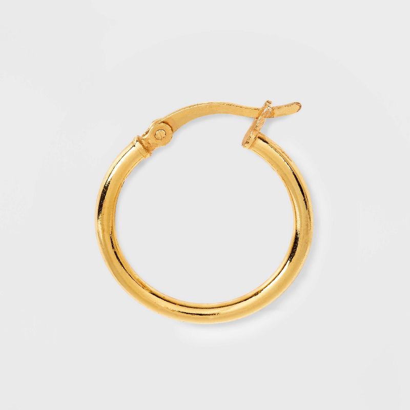14K Gold Plated Click Top Hoop Earrings - A New Day&#8482; Gold, 4 of 6