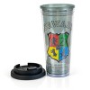 Silver Buffalo Harry Potter Hogwarts Crest 21 Ounce Glass Mason Jar With Lid  And Straw : Target