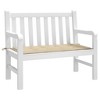 vidaXL Garden Bench Cushion Beige 47.2"x19.7"x1.2" Oxford Fabric - 3 of 4