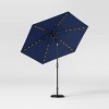 8' Round Solid Solar Outdoor Patio Market Umbrella with Black Pole - Threshold™ - 4 of 4