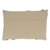 Saro Lifestyle Topography Embroidered Pillow - Down Filled, 16"x24" Oblong, Blue - 2 of 3