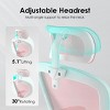 FURNIinspire Task and Office Chairs,  Office Chair, Home Office Desk Chair with Headrest, Pink, 23.43"*23.43"*56.69" - 4 of 4