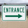 Unique Bargains Aluminum Reflective Rust-Free Waterproof Right Arrow Entrance Signs 2 Pcs - 4 of 4