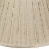 Vynxaria Box Pleat Lampshades 11.5x18 Inches, Slant Oatmeal - 3 of 4