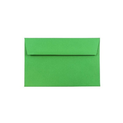 JAM Paper A9 Colored Invitation Envelopes 5.75 x 8.75 Green Recycled 98176