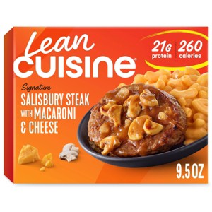 Lean Cuisine Protein Kick Frozen Salisbury Steak with Mac and Cheese - 9.5oz - 1 of 4