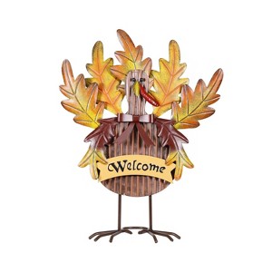 Alpine 17 in. Welcome Turkey Decor Halloween Decor - 1 of 1