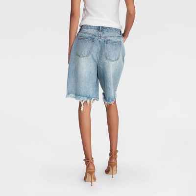 KBB by KAHLANA Women’s ‘The Denim Bermuda Shorts’