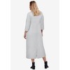 ellos Women's Plus Size Three-Quarter Sleeve Knit Maxi Dress - 3 of 4