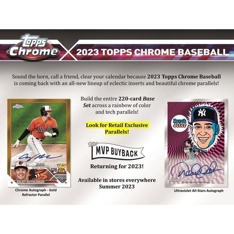 Topps MLB 2023 Chrome Baseball Value Box | 8 Packs Per Box, 3 of 4